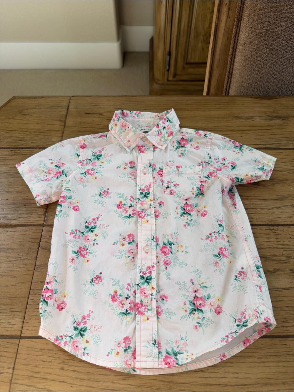 Janie & Jack Button down shirt short sleeve